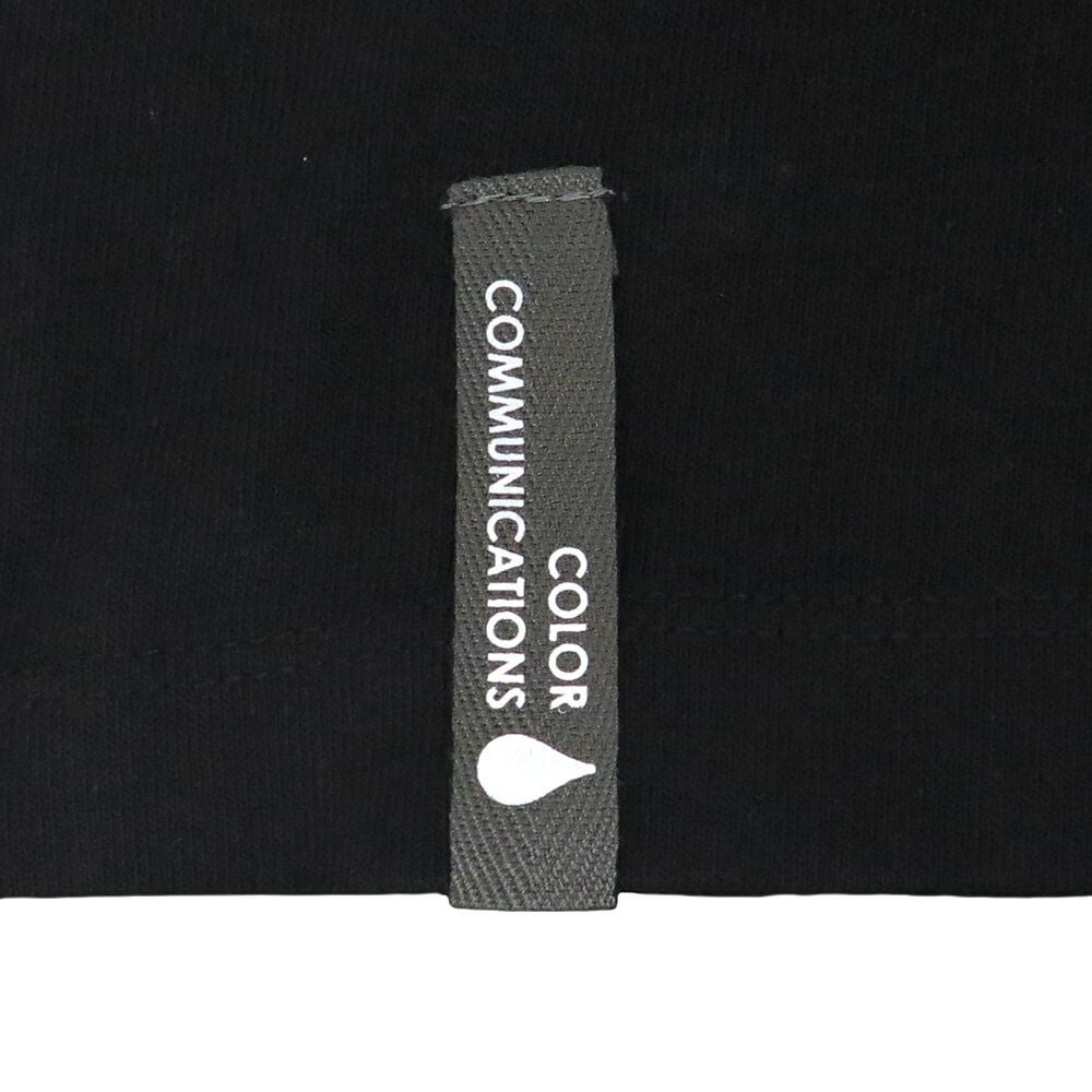 COLOR COMMUNICATIONS LONG SLEEVE カラーコミュニケーションズ 7分袖Tシャツ WAWA OWL EMB LETTER BLACK スケートボード スケボー 5