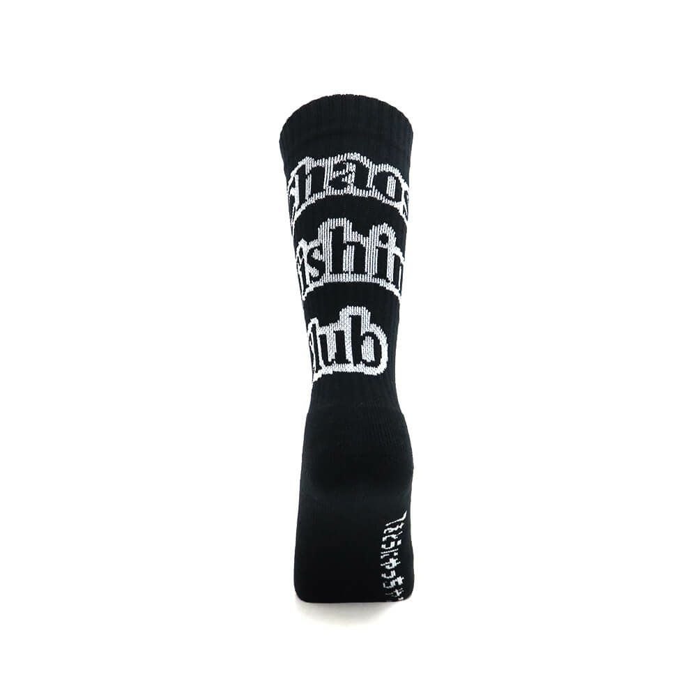 CHAOS FISHING CLUB SOCKS カオスフィッシングクラブ ソックス 靴下 1 PAC ARCH LOGO BLACK スケートボード スケボー 2
