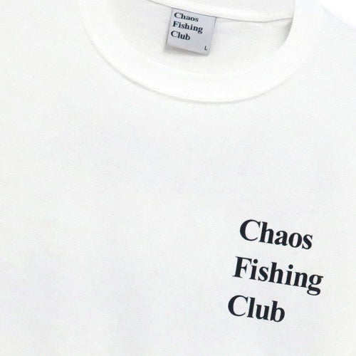 CHAOS FISHING CLUB T-SHIRT カオスフィッシングクラブ Tシャツ LOGO WHITE スケートボード スケボー 2