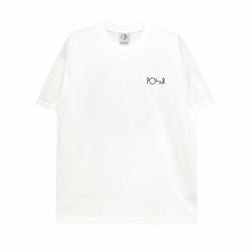 POLAR T-SHIRT ポーラー Tシャツ KLEZ FILL LOGO WHITE スケートボード スケボー 1