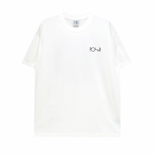 POLAR T-SHIRT ポーラー Tシャツ KLEZ FILL LOGO WHITE スケートボード スケボー 1