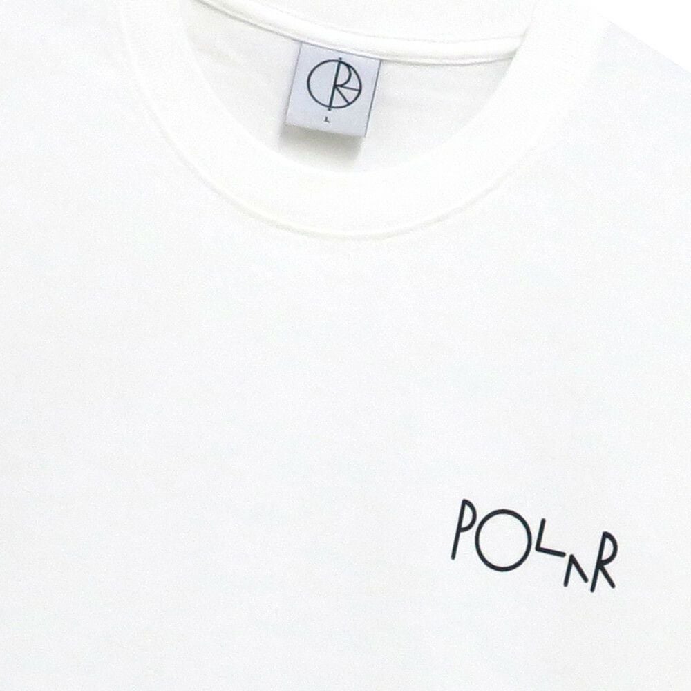 POLAR T-SHIRT ポーラー Tシャツ KLEZ FILL LOGO WHITE スケートボード スケボー 2