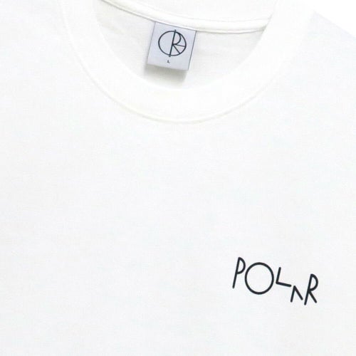 POLAR T-SHIRT ポーラー Tシャツ KLEZ FILL LOGO WHITE スケートボード スケボー 2