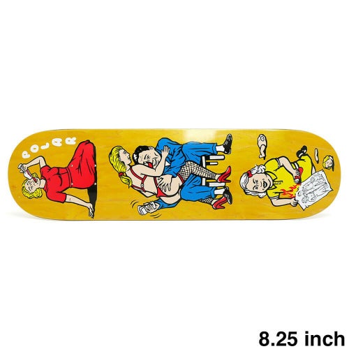 POLAR DECK ポーラー デッキ TEAM FAMILY AFFAIR YELLOW STAIN 8.25 スケートボード スケボー 1