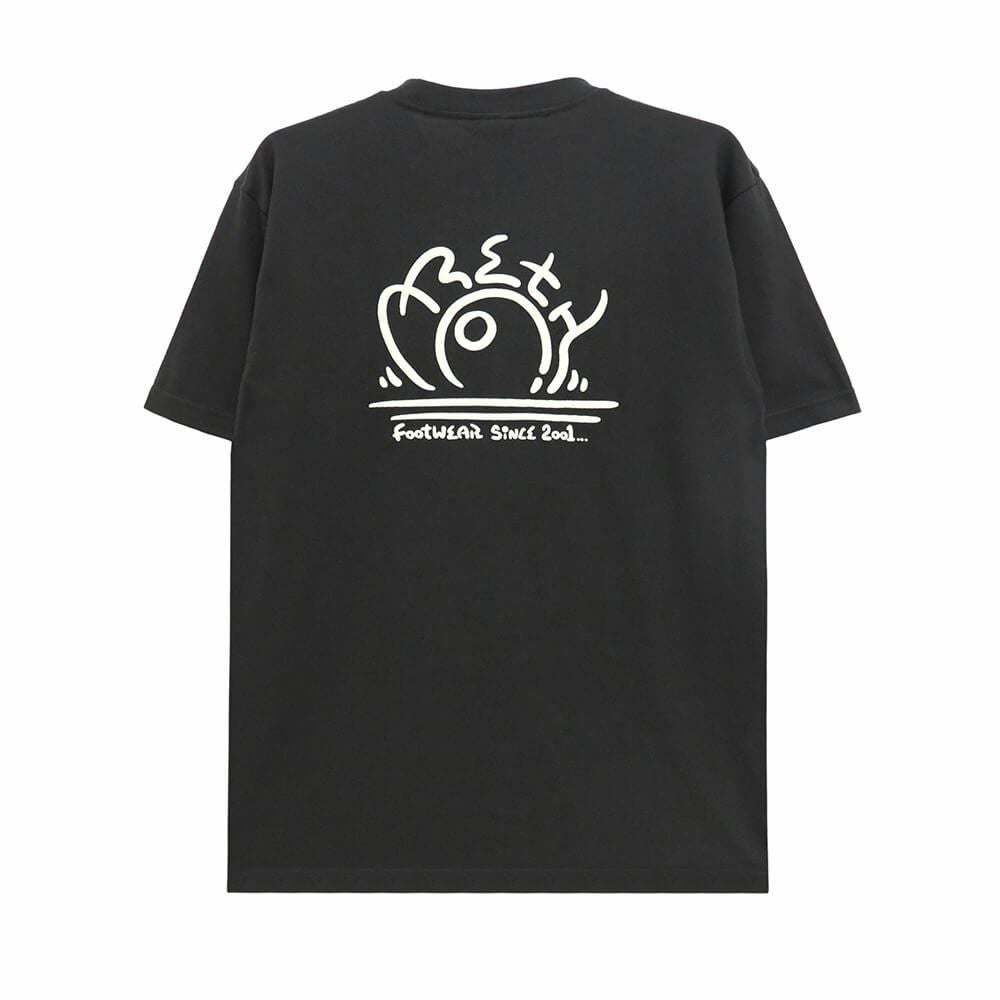 ARETH T-SHIRT アース Tシャツ SUN LOGO SUMI BLACK スケートボード スケボー 