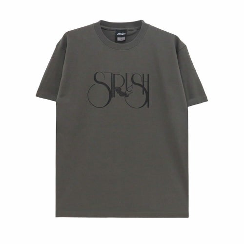 STRUSH T-SHIRT ストラッシュ Tシャツ SMOKE LOGO HAZY BLACK スケートボード スケボー 