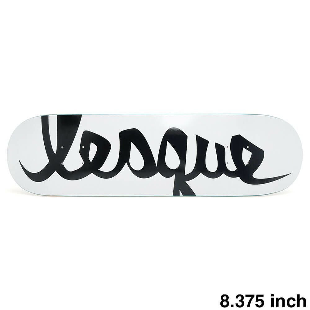 LESQUE DECK レスケ デッキ TEAM LOGO WHITE/BLACK 8.375 スケートボード スケボー　1