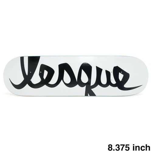 LESQUE DECK レスケ デッキ TEAM LOGO WHITE/BLACK 8.375 スケートボード スケボー　1