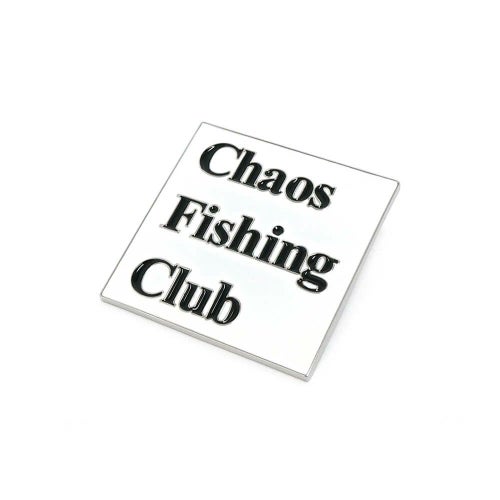 CHAOS FISHING CLUB BADGE カオスフィッシングクラブ バッジ LOGO PINS WHITE スケートボード スケボー 1