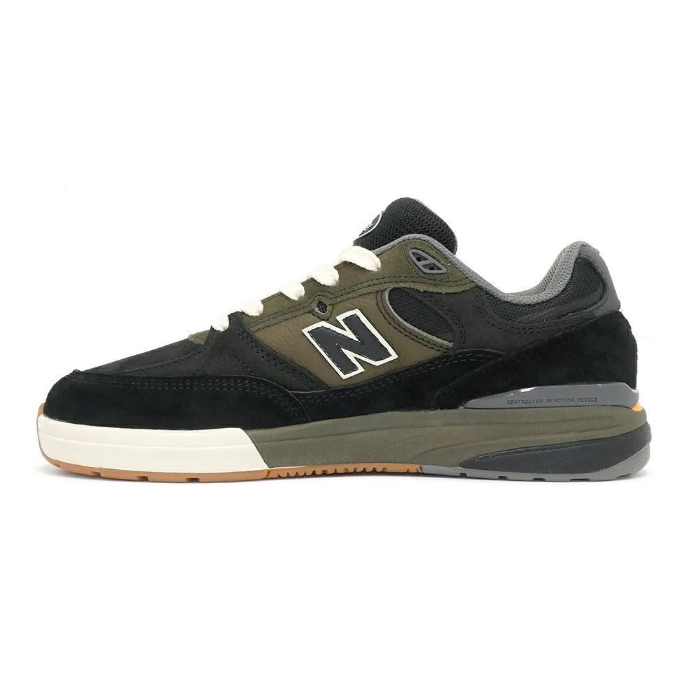 New Balance ニューバランス ×Andrew Reynolds NM933BST アンドリューレイノルズ スウェード ローカットスニーカー ヌメリック ブラック/オリーブ US9.5/27.5cm NEW BALANCE NUMERIC SHOES ニューバランス ヌメリック シューズ