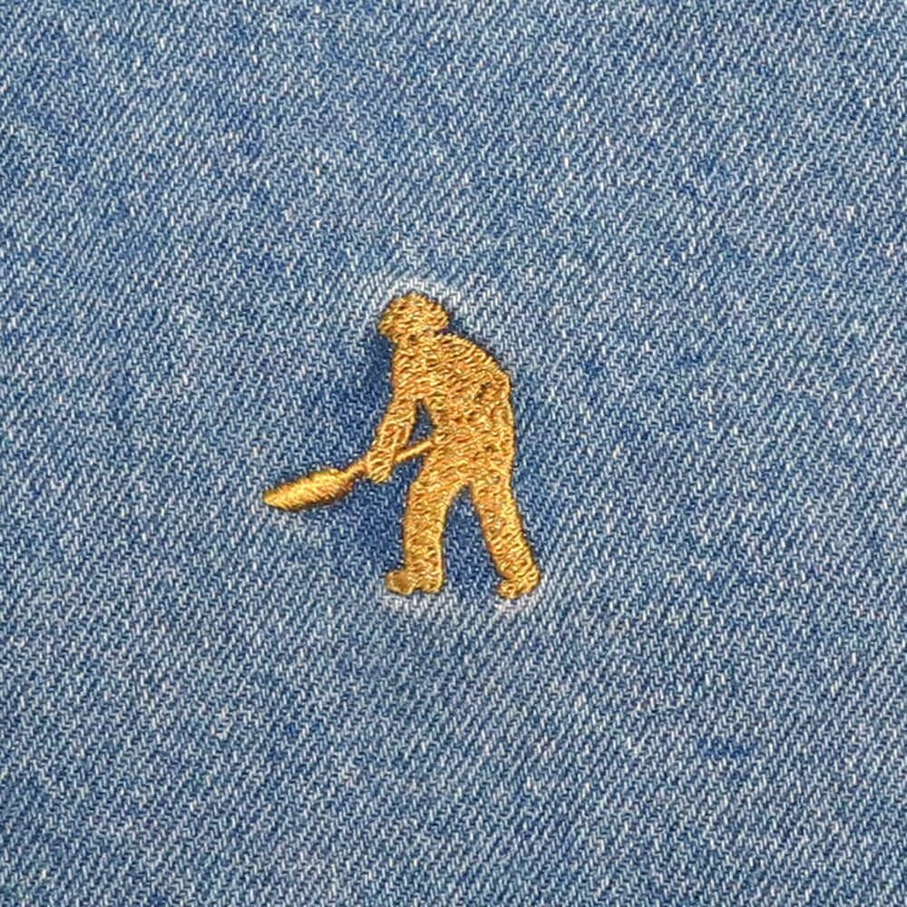 PASS~PORT SHORTS パスポート ショーツ WORKERS CLUB JEANS SHORT R42 WASHED LIGHT INDIGO スケートボード スケボー 5