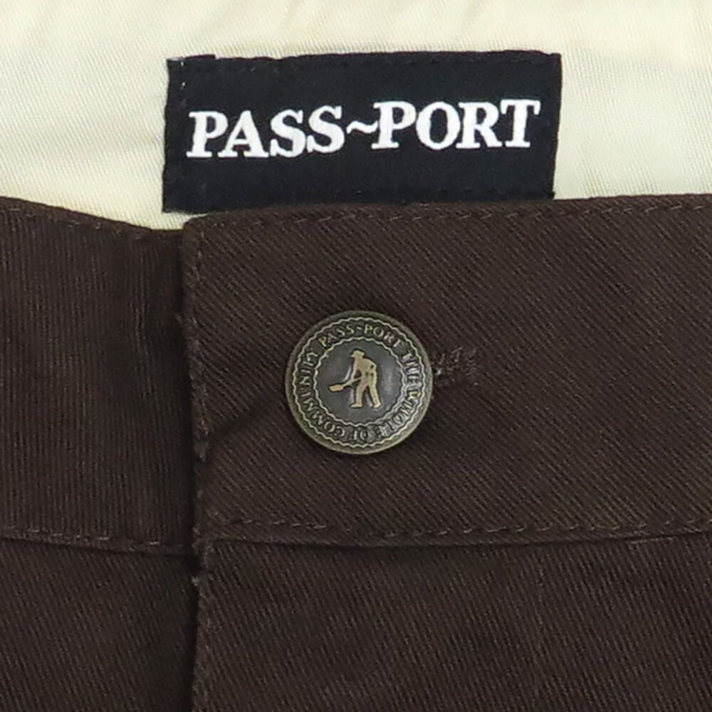 PASS~PORT SHORTS パスポート ショーツ LEAGUES CLUB SHORT R41 BROWN スケートボード スケボー 2