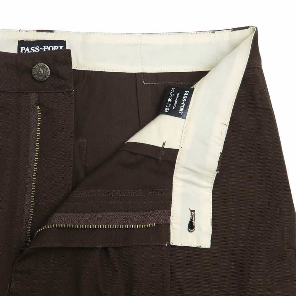 PASS~PORT SHORTS パスポート ショーツ LEAGUES CLUB SHORT R41 BROWN スケートボード スケボー 3