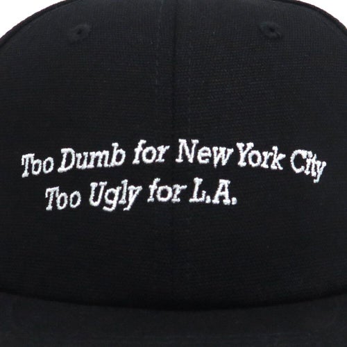 CHOCOLATE CAP チョコレート キャップ TOO DUMB 6 PANEL STRAPBACK BLACK スケートボード スケボー 5