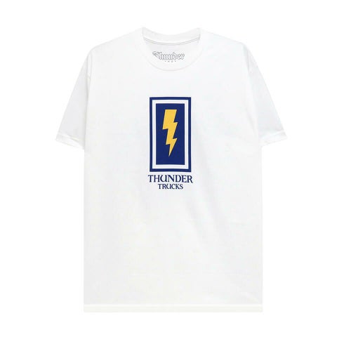 THUNDER T-SHIRT サンダー Tシャツ BOXED BOLT WHITE スケートボード スケボー 
