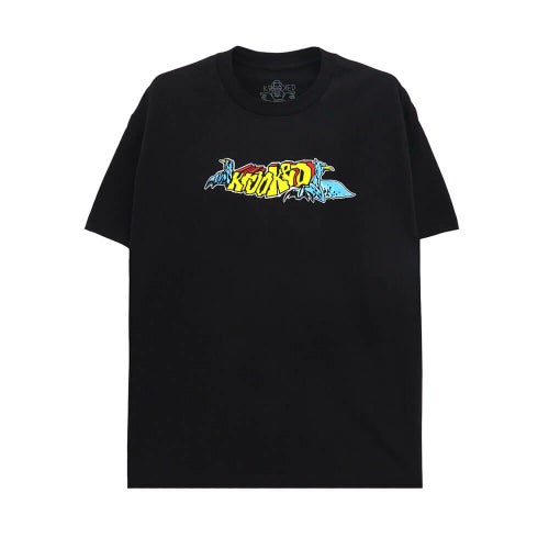 KROOKED T-SHIRT クルキッド Tシャツ RAPTORS BLACK スケートボード スケボー 