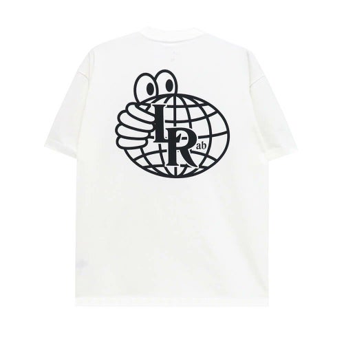 LAST RESORT AB T-SHIRT ラストリゾートエービー Tシャツ ATLAS MONOGRAM WHITE/BLACK スケートボード スケボー 