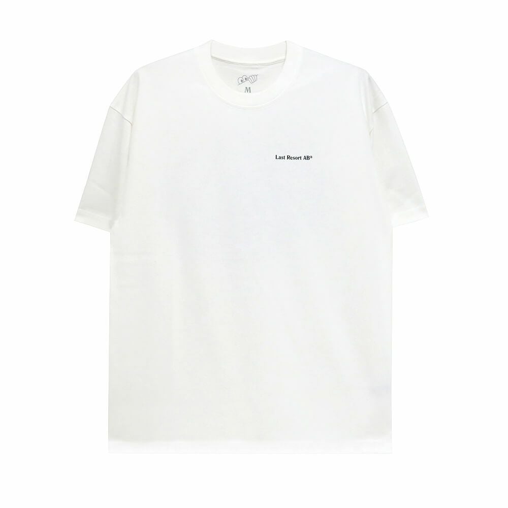 LAST RESORT AB T-SHIRT ラストリゾートエービー Tシャツ ATLAS MONOGRAM WHITE/BLACK スケートボード スケボー 1