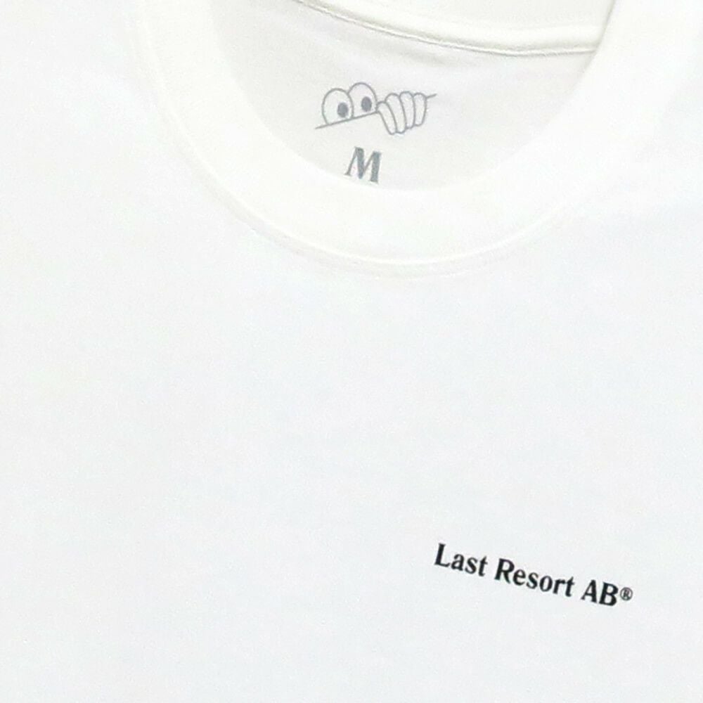 LAST RESORT AB T-SHIRT ラストリゾートエービー Tシャツ ATLAS MONOGRAM WHITE/BLACK スケートボード スケボー 2