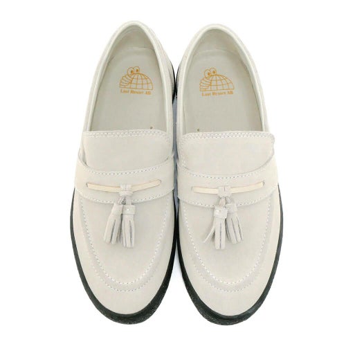 LAST RESORT AB SHOES ラストリゾートエービー シューズ スニーカー VM005 LOAFER SUEDE LO WHITE/BLACK スケートボード スケボー 3