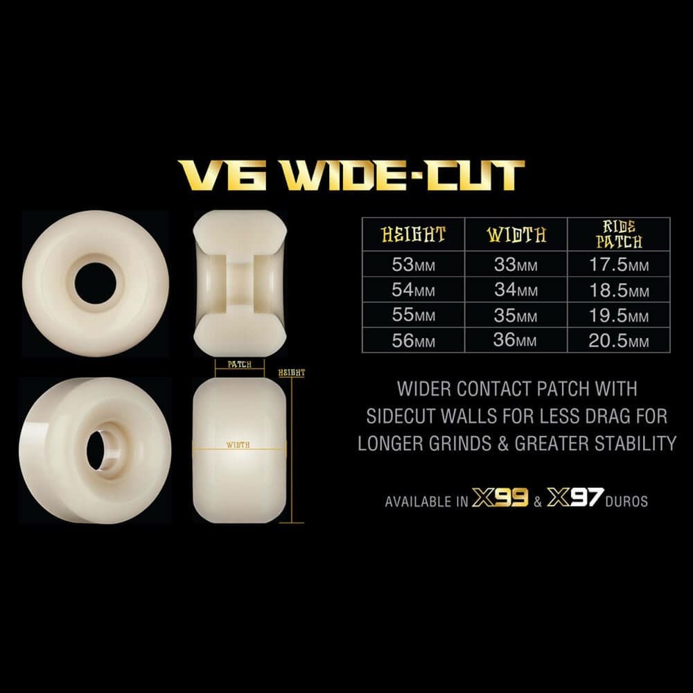 BONES WHEEL ボーンズ ウィール X-FORMULA 97A V6（WIDE-CUT）DEATH