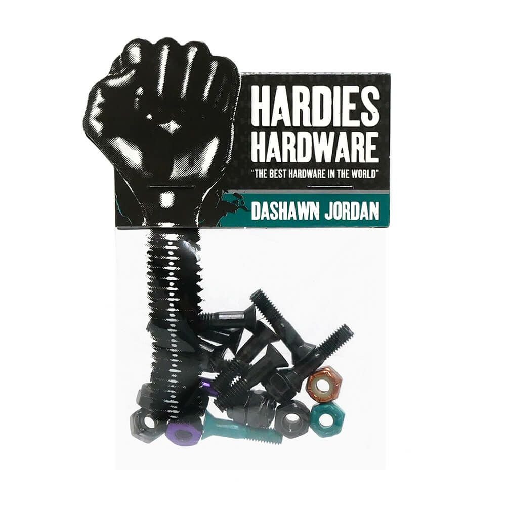 HARDIES HARDWARE BOLT ハーディーズハードウエア ボルト（六角）7/8インチ DASHAWN JORDAN ALLEN BLACK/RED スケートボード スケボー 1