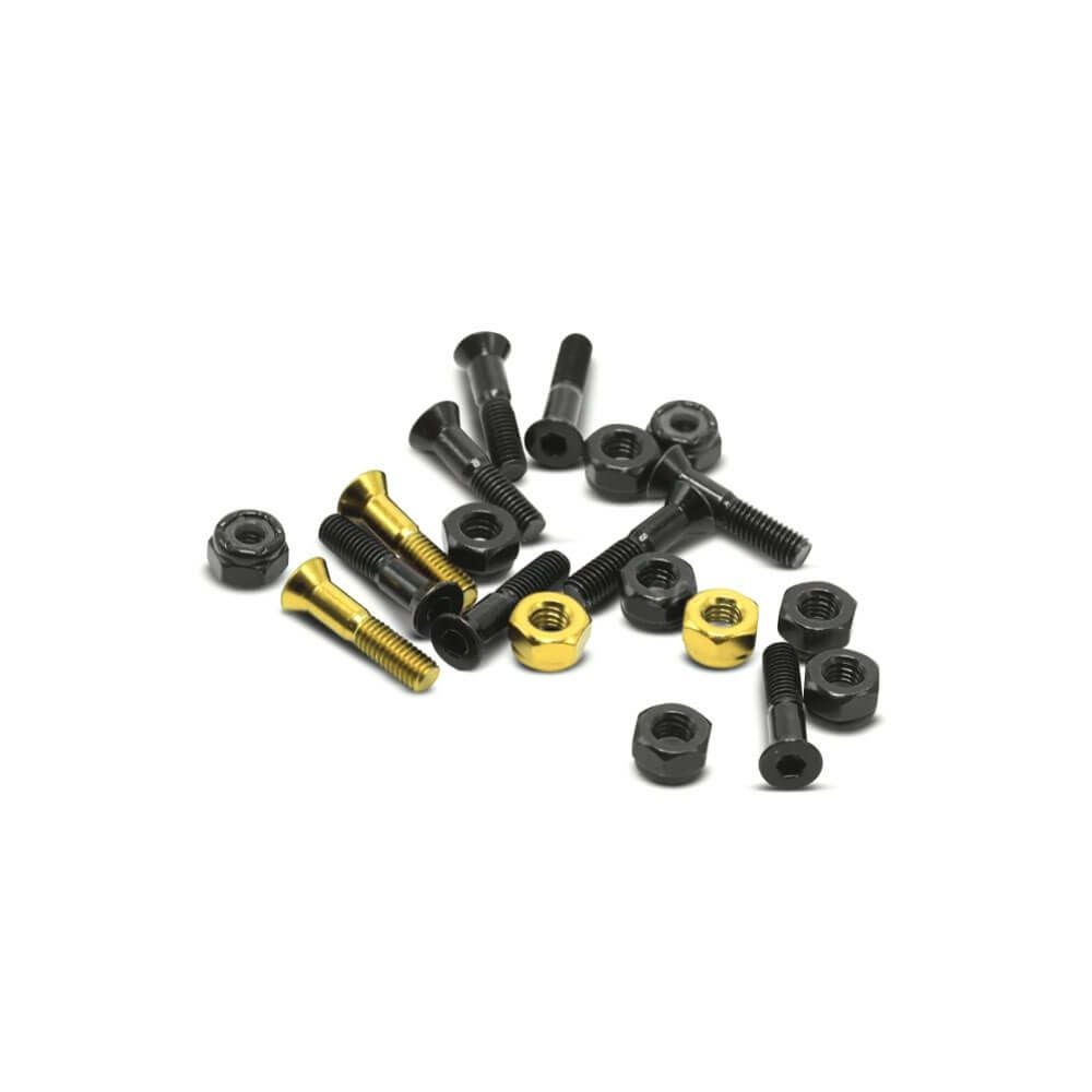 HARDIES HARDWARE BOLT ハーディーズハードウエア ボルト（六角）7/8インチ TEAM ALLEN BLACK/GOLD スケートボード スケボー 2