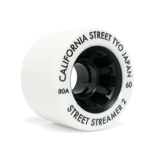 （アウトレット価格 5,500円 → 3,990円）CALIFORNIA STREET WHEEL カリフォルニアストリート ソフトウィール（クルーザー） STREET STREAMER 2（80A）60mm 黄ばみ スケートボード スケボー　2