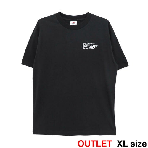 （アウトレット価格 5,500円 → 4,490円）NEW BALANCE NUMERIC T-SHIRT ニューバランス ヌメリック Tシャツ NUMERIC SMALL LOGO BLACK シミ スケートボード スケボー 1