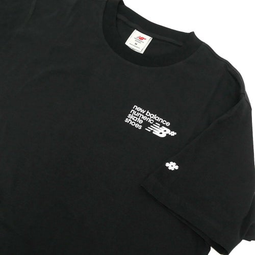 （アウトレット価格 5,500円 → 4,490円）NEW BALANCE NUMERIC T-SHIRT ニューバランス ヌメリック Tシャツ NUMERIC SMALL LOGO BLACK シミ スケートボード スケボー 3