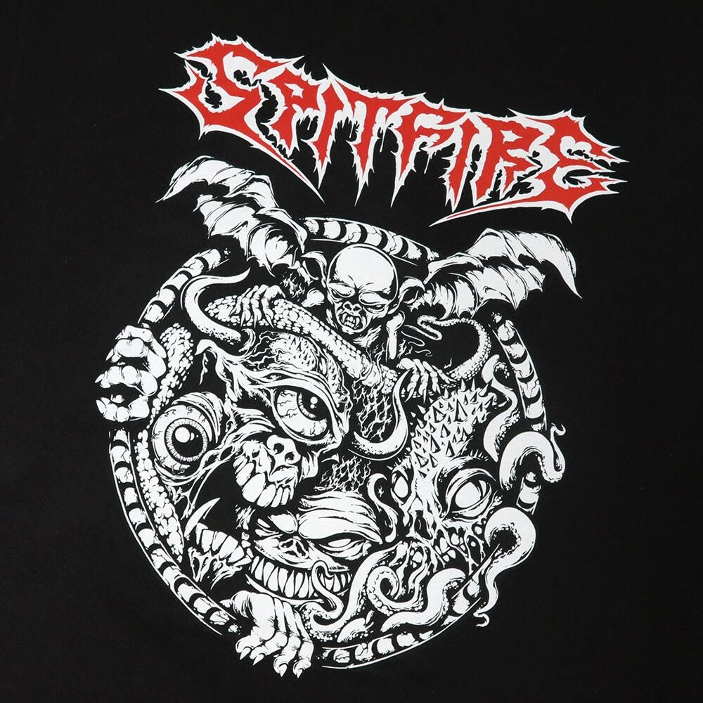SPITFIRE T-SHIRT スピットファイヤー Tシャツ DEMON GATE BLACK/RED