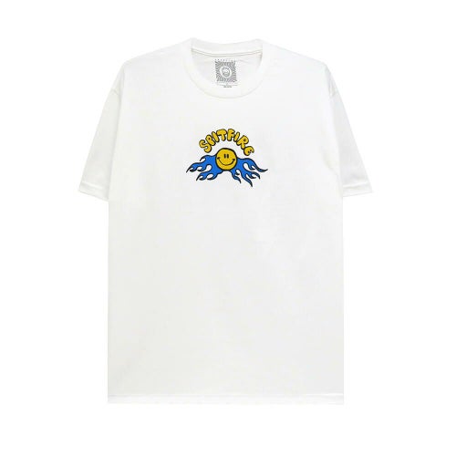 SPITFIRE T-SHIRT スピットファイヤー Tシャツ HAPPY WHITE スケートボード スケボー 