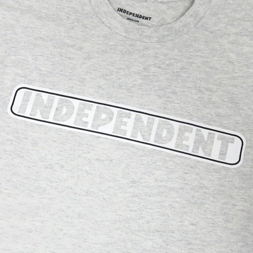  INDEPENDENT T-SHIRT インディペンデント Tシャツ BAR LOGO ASH スケートボード スケボー 1