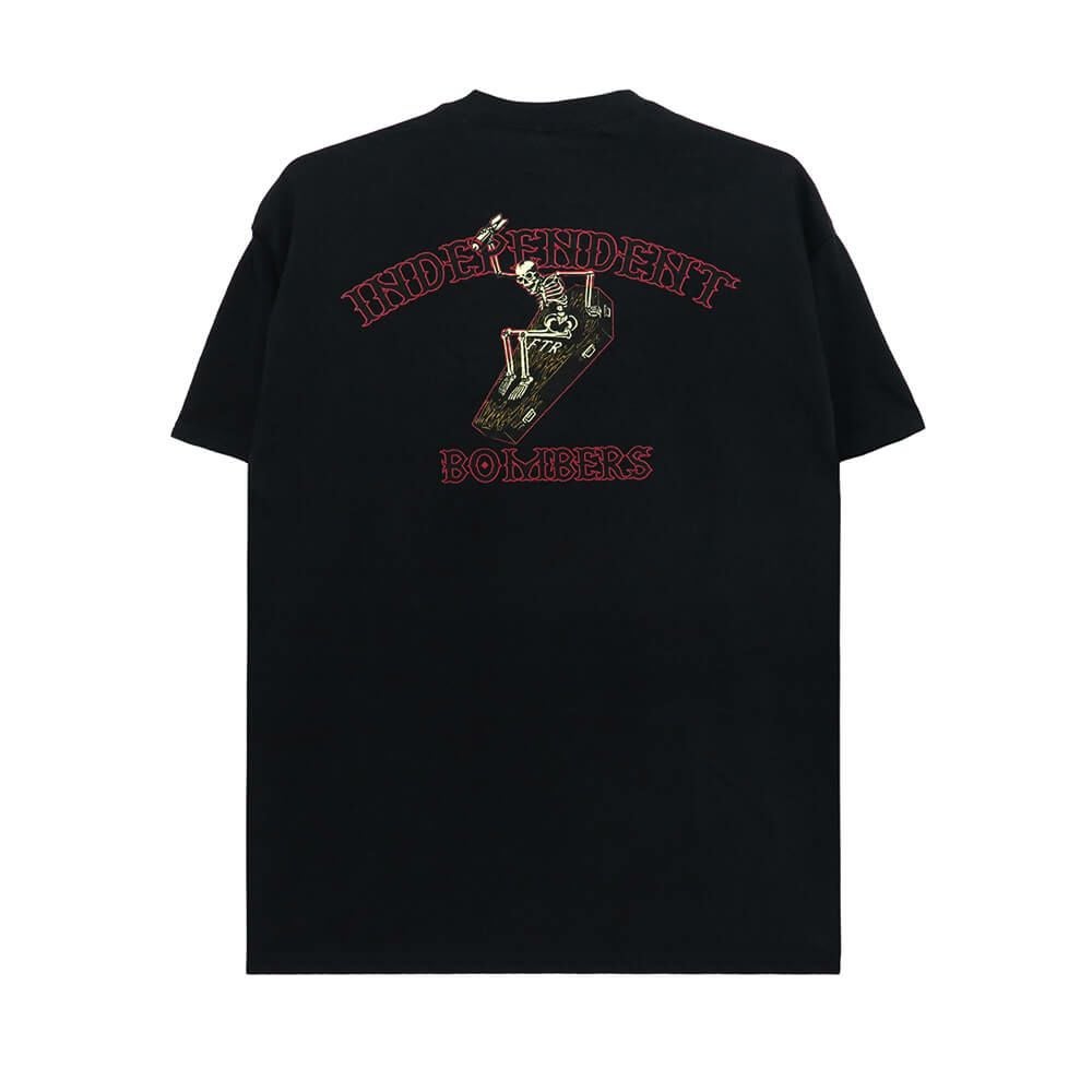  INDEPENDENT T-SHIRT インディペンデント Tシャツ BOMBERS BLACK スケートボード スケボー 