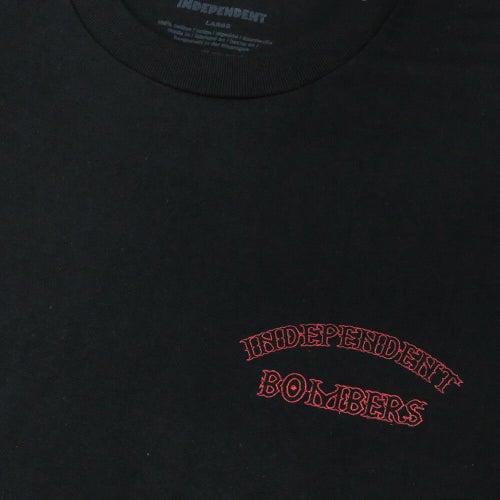  INDEPENDENT T-SHIRT インディペンデント Tシャツ BOMBERS BLACK スケートボード スケボー 2