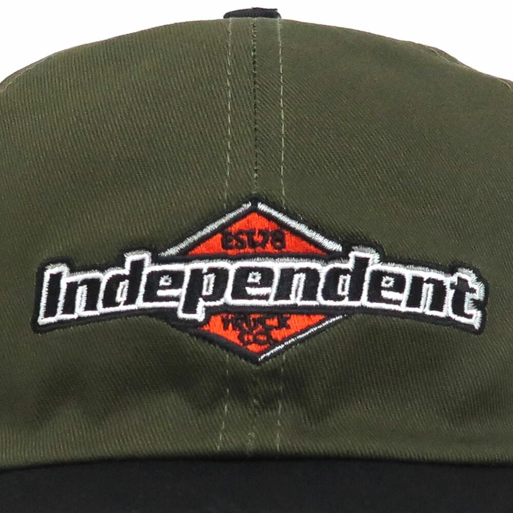 INDEPENDENT CAP インディペンデント キャップ MOJOCHROME DAD SNAPBACK OLIVE/BLACK スケートボード スケボー 4