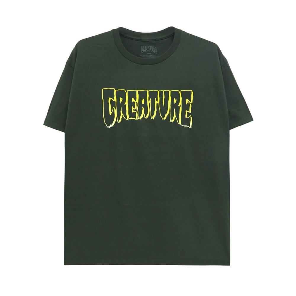 CREATURE T-SHIRT クリーチャー Tシャツ LOGO OUTLINE FOREST スケートボード スケボー 