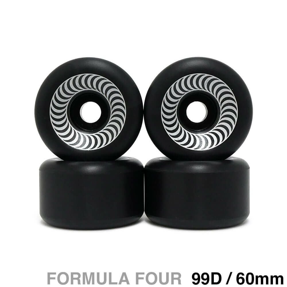 SPITFIRE WHEEL スピットファイヤー ウィール FORMULA FOUR (F4) OG CLASSIC 99D BLACK 黒 60mm スケートボード スケボー 1