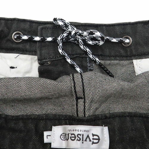 EVISEN SHORTS エビセンー ショーツ SUSHI DENIM LIGHT BLACK スケートボード スケボー 2