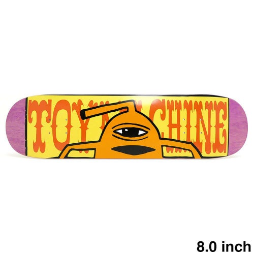 TOY MACHINE DECK トイマシーン デッキ TEAM SECT BAR YELLOW PURPLE STAIN 8.0 スケートボード スケボー 1
