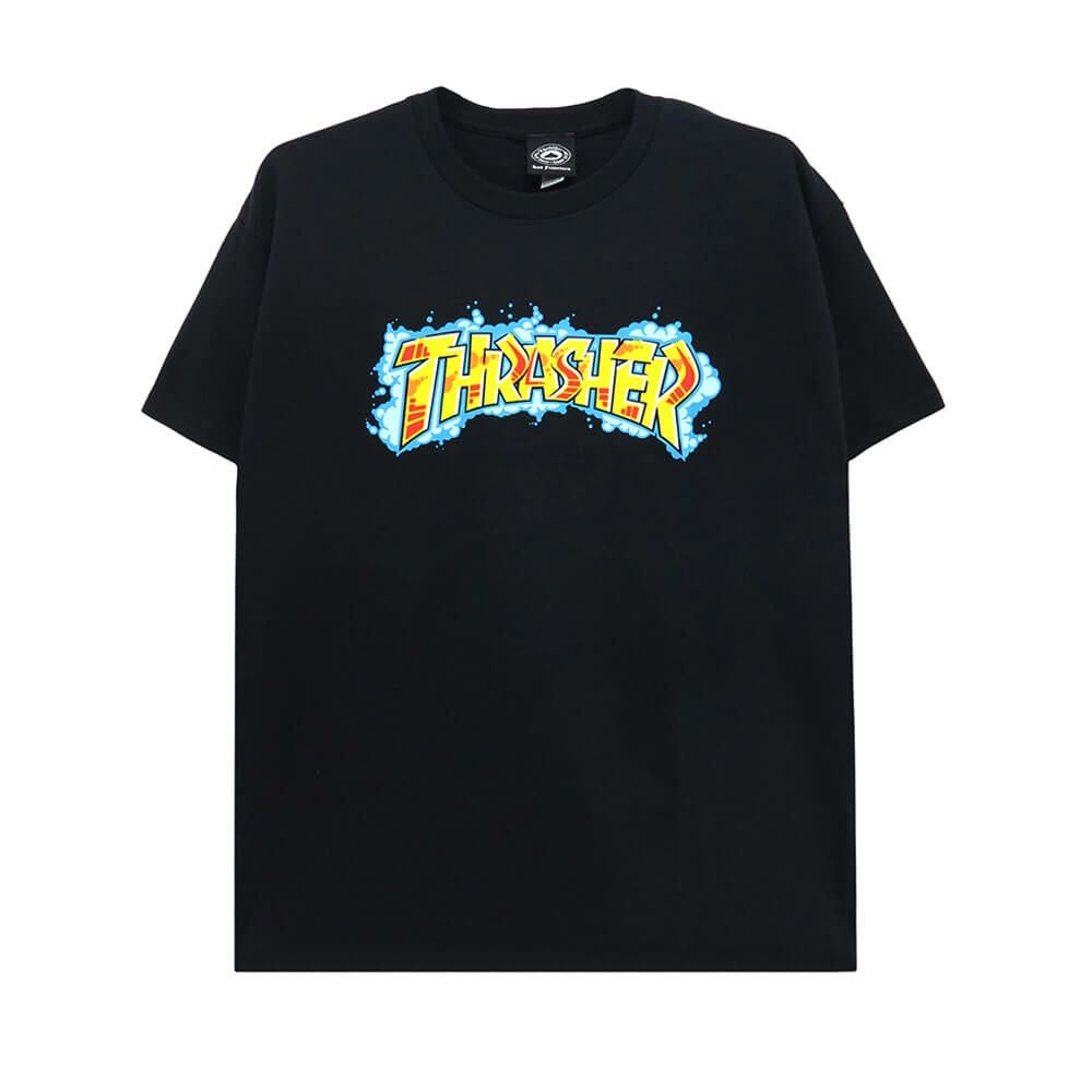 THRASHER T-SHIRT スラッシャー Tシャツ GRAFFS BLACK（US企画） スケートボード スケボー 