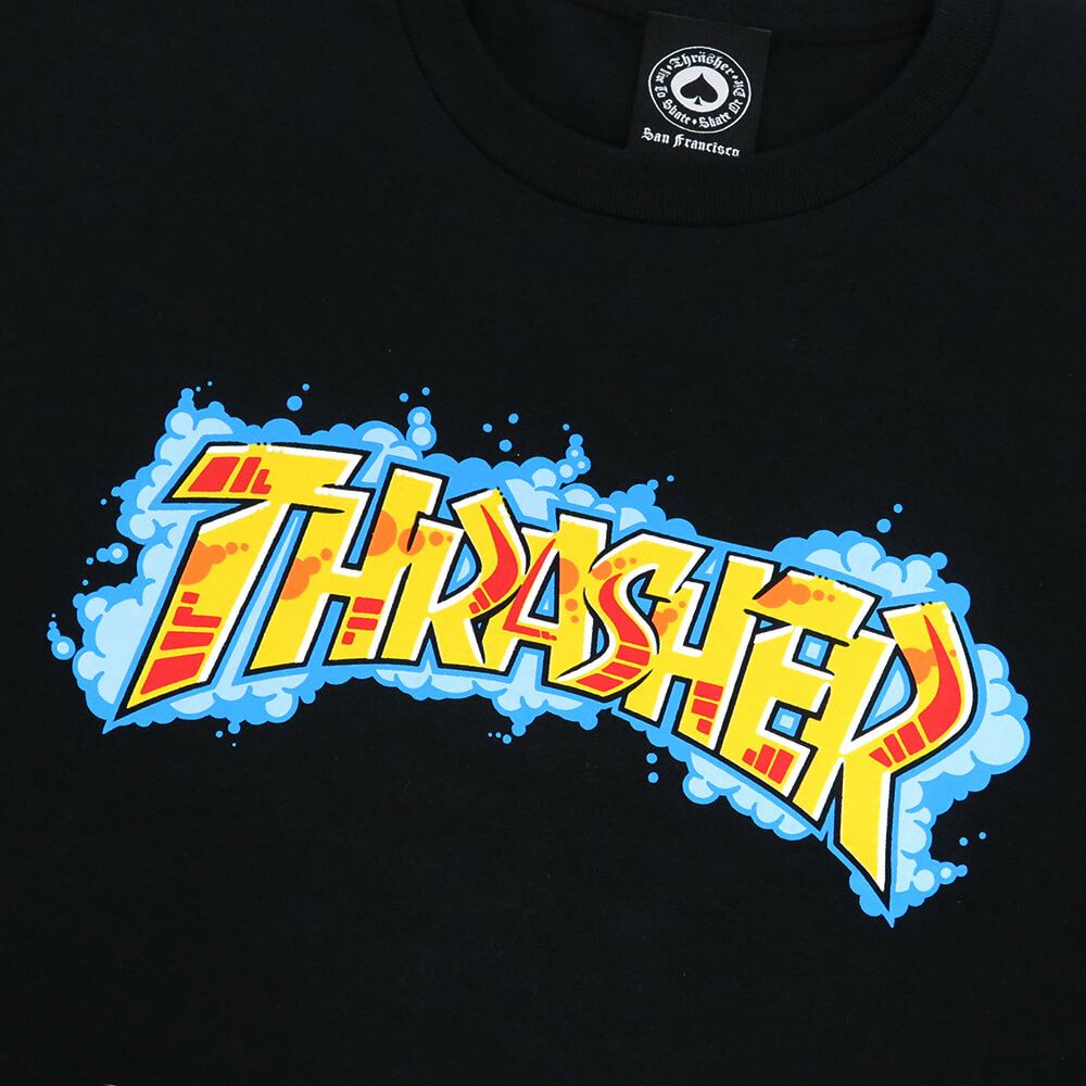 THRASHER T-SHIRT スラッシャー Tシャツ GRAFFS BLACK（US企画