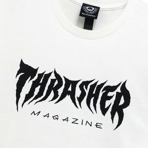THRASHER T-SHIRT スラッシャー Tシャツ METAL WHITE（US企画） スケートボード スケボー 1