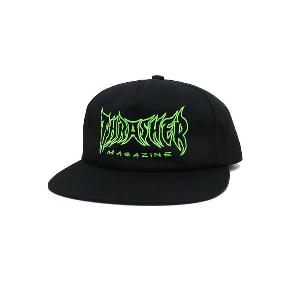 THRASHER CAP スラッシャー キャップ SHADOW MAG LOGO SNAPBACK BLACK