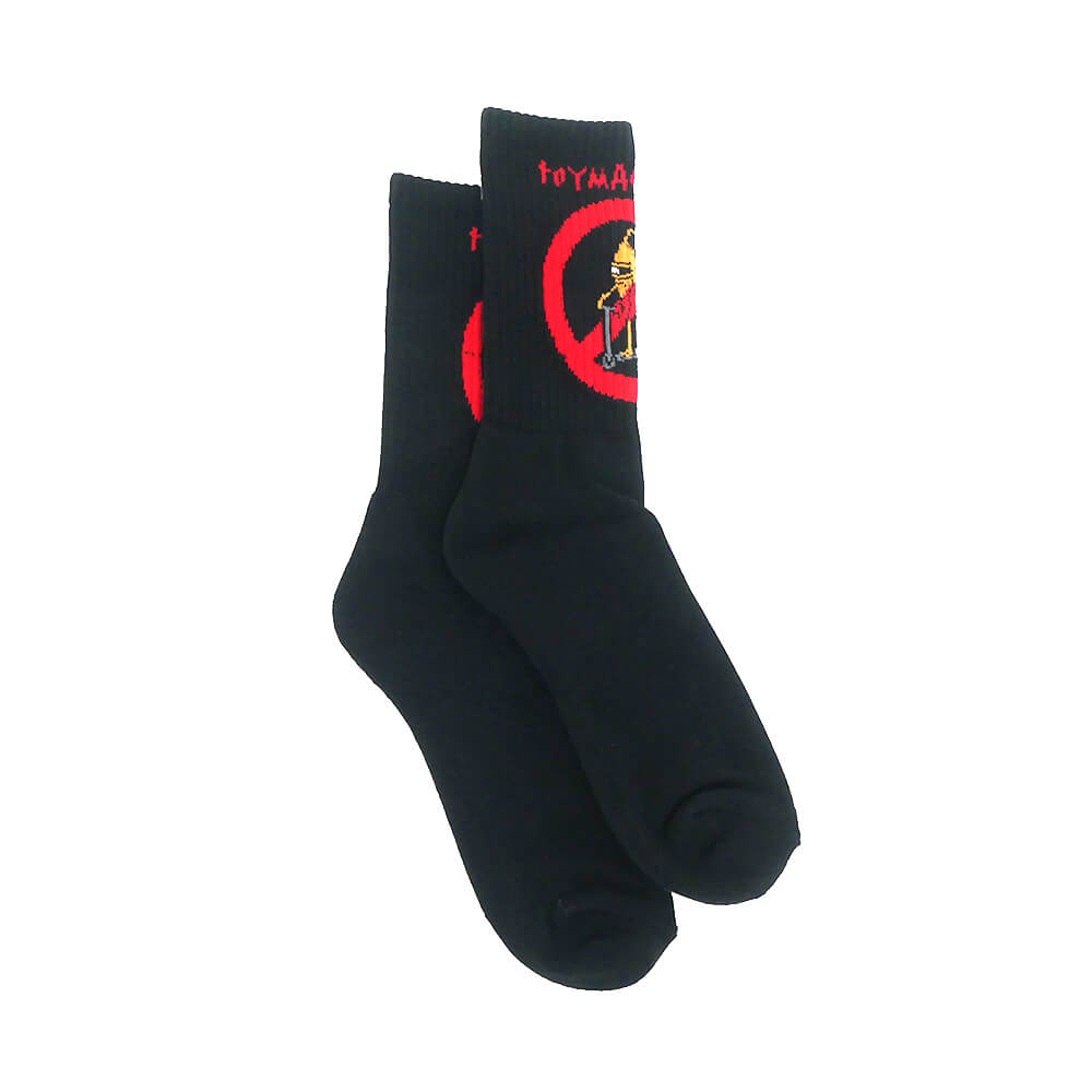 TOY MACHINE SOCKS トイマシーン ソックス 靴下 NO SCOOTER BLACK スケートボード スケボー 3