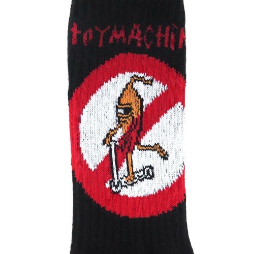 TOY MACHINE SOCKS トイマシーン ソックス 靴下 NO SCOOTER BLACK スケートボード スケボー 4