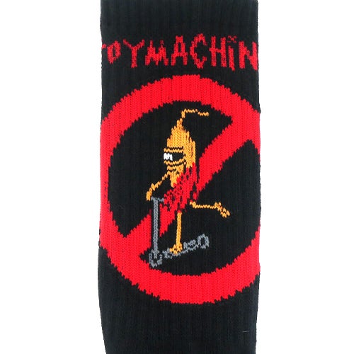TOY MACHINE SOCKS トイマシーン ソックス 靴下 NO SCOOTER BLACK スケートボード スケボー 4