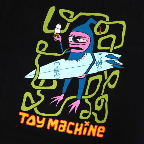 TOY MACHINE T-SHIRT トイマシーン Tシャツ SURF SECT BLACK スケートボード スケボー 3