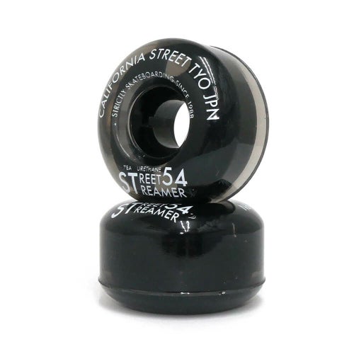 CALIFORNIA STREET WHEEL カリフォルニアストリート ソフトウィール（クルーザー） STREET STREAMER CLEAR（78A）黒クリア 54mm スケートボード スケボー 2