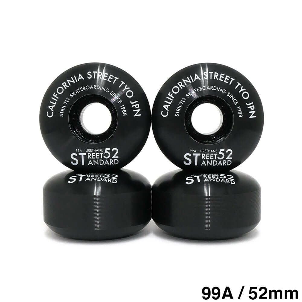 CALIFORNIA STREET WHEEL カリフォルニアストリート ウィール STREET STANDARD（99A）黒 52mm スケートボード スケボー 1